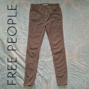 Free People Skinny Corduroy Pants Size 25